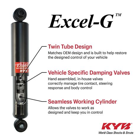 excel-g kyb gas shock absorber|kyb shocks cross reference chart.